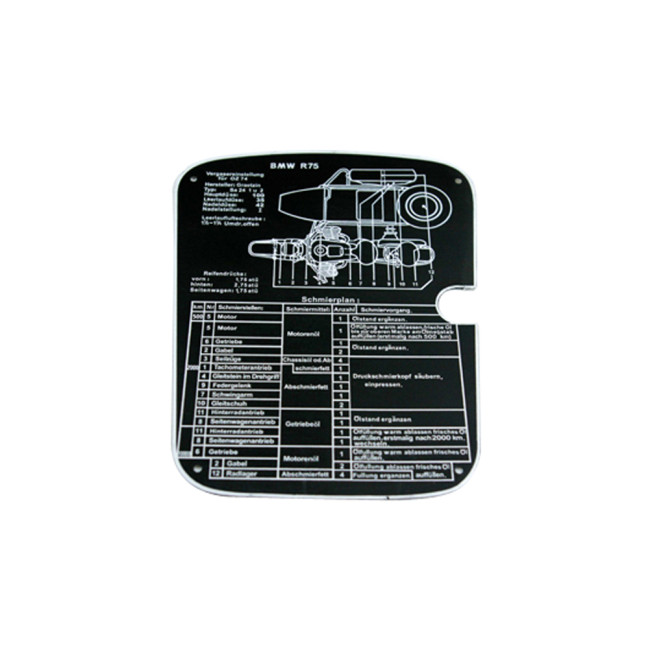 CJ750 tag fit for M72 R75 preservation plan on fuel tank